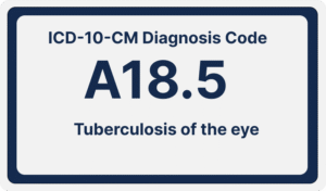 ICD-10-CM Diagnosis Code A18.5:Tuberculosis of the eye