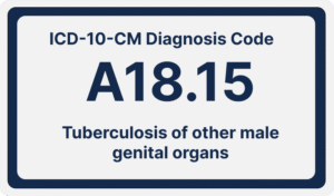ICD-10-CM Diagnosis Code A18.15: Tuberculosis of other male genital organs