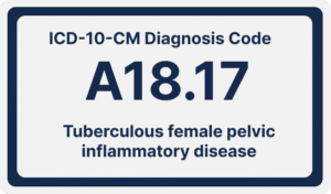 ICD-10-CM Diagnosis Code A18.17:Tuberculous female pelvic inflammatory disease